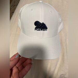 PGA West Men’s Golf White Performance Cap